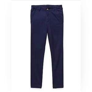 Izod Boy’s Flat Front Slim Navy Pants| Size: 6 slim